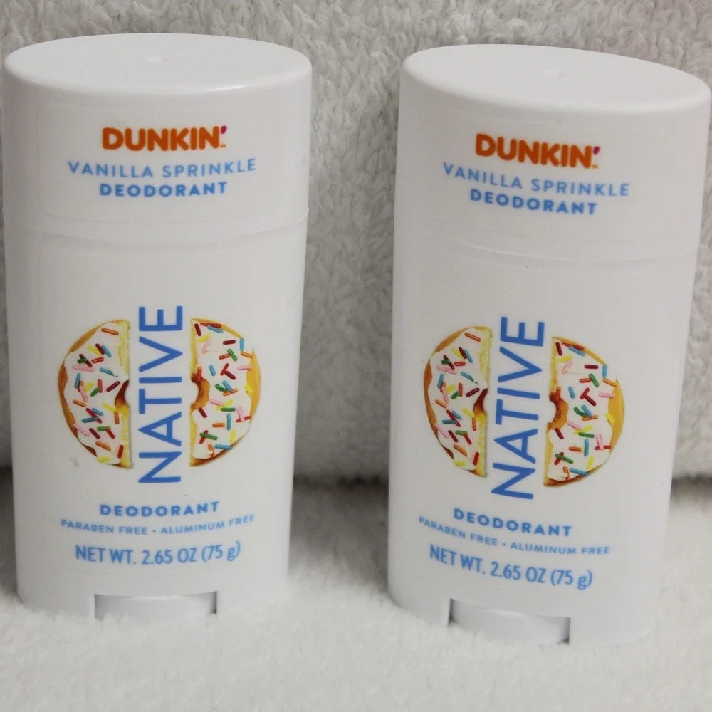 Native Dunkin Vanilla Sprinkle Deodorant 2.65oz‎ Paraben Free Aluminum Free - Picture 5 of 6